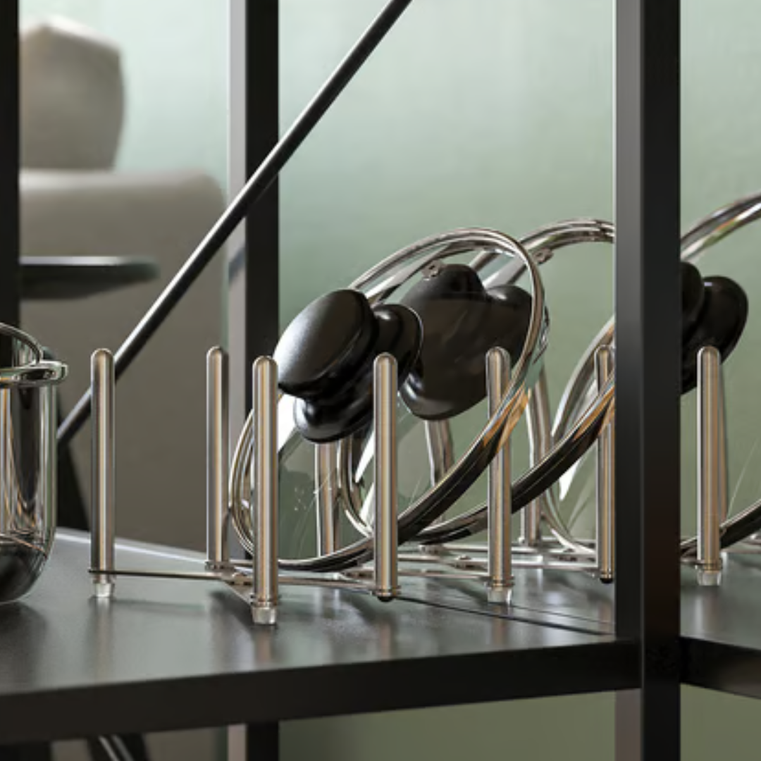 Soporte para tapas de acero inoxidable