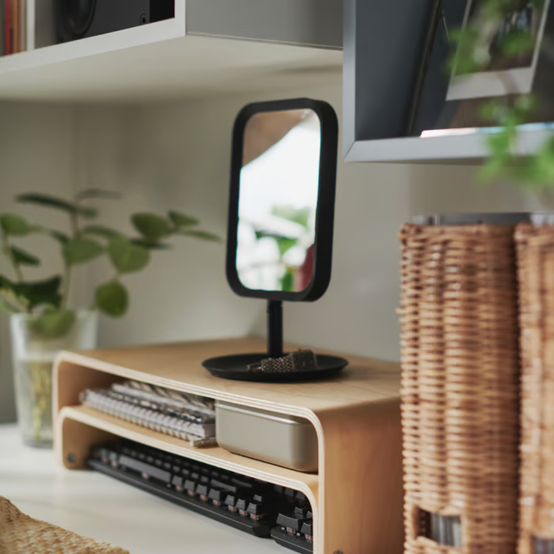 Espejo organizador decorativo de mesa 