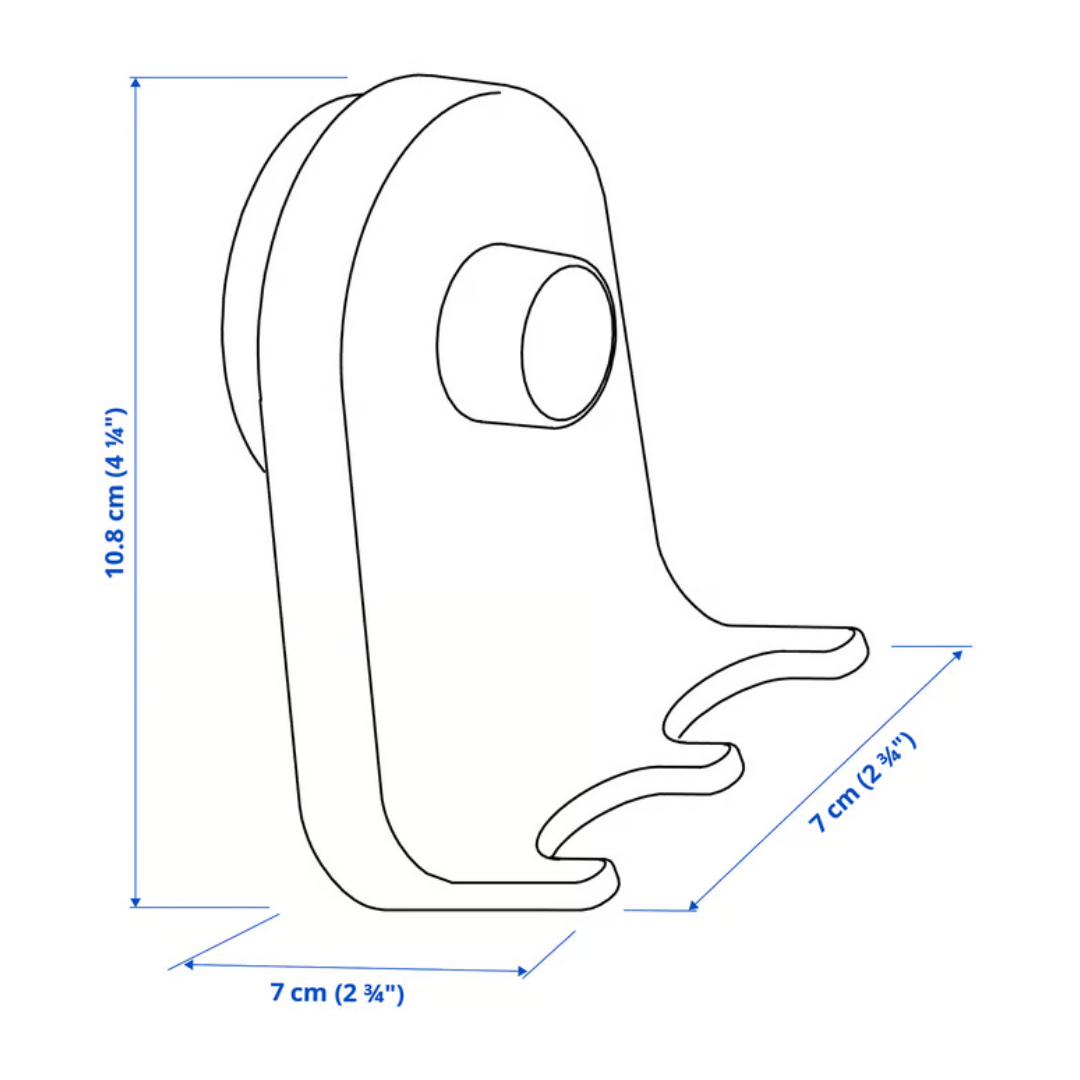 Set de 2 Percheros con ventosa