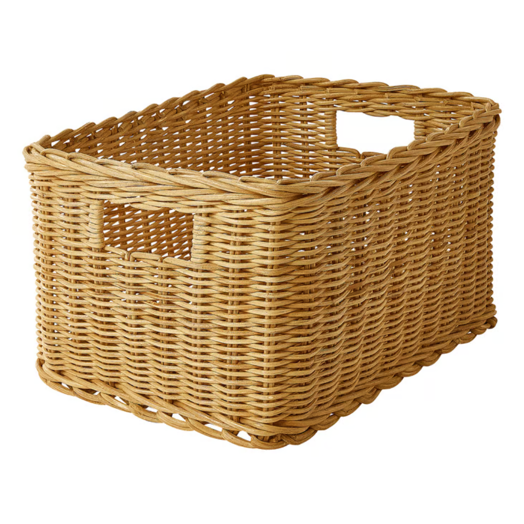 Cesta, hecho a mano ratán