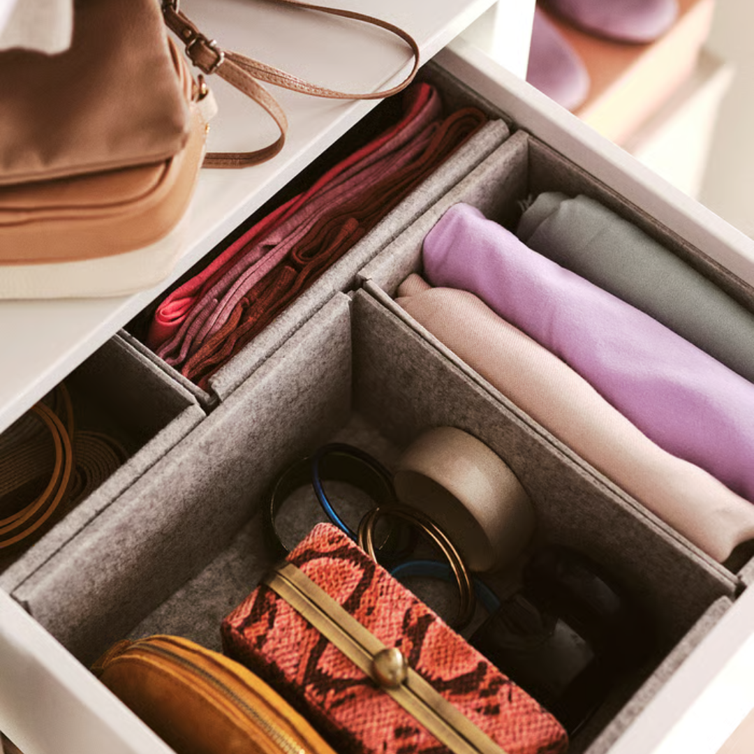 2 Cajas organizadoras gris 