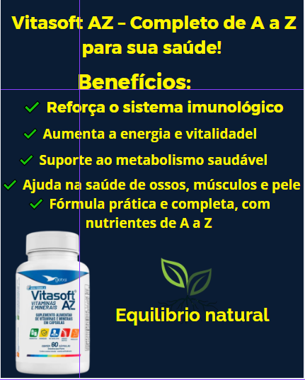 Vitasoft AZ Vitaminas e Minerais