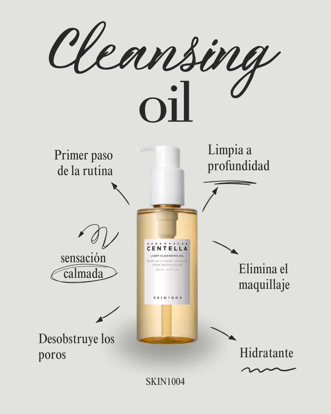 Madagascar Centella Light Cleansing Oil SKIN1004