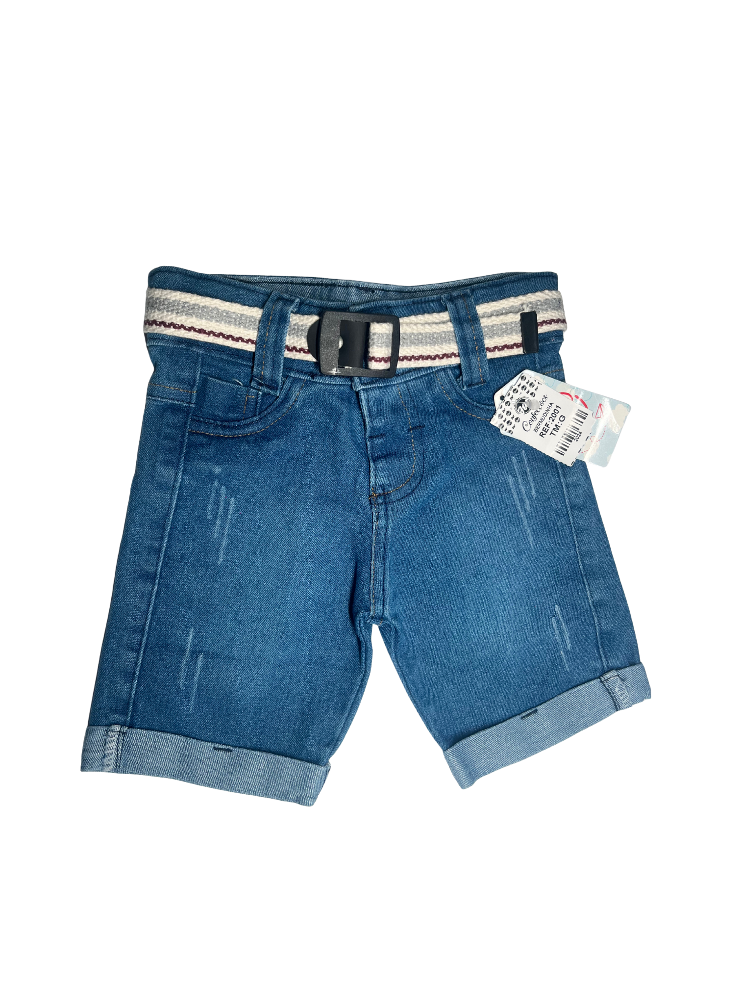Bermuda Infantil Jeans Cores