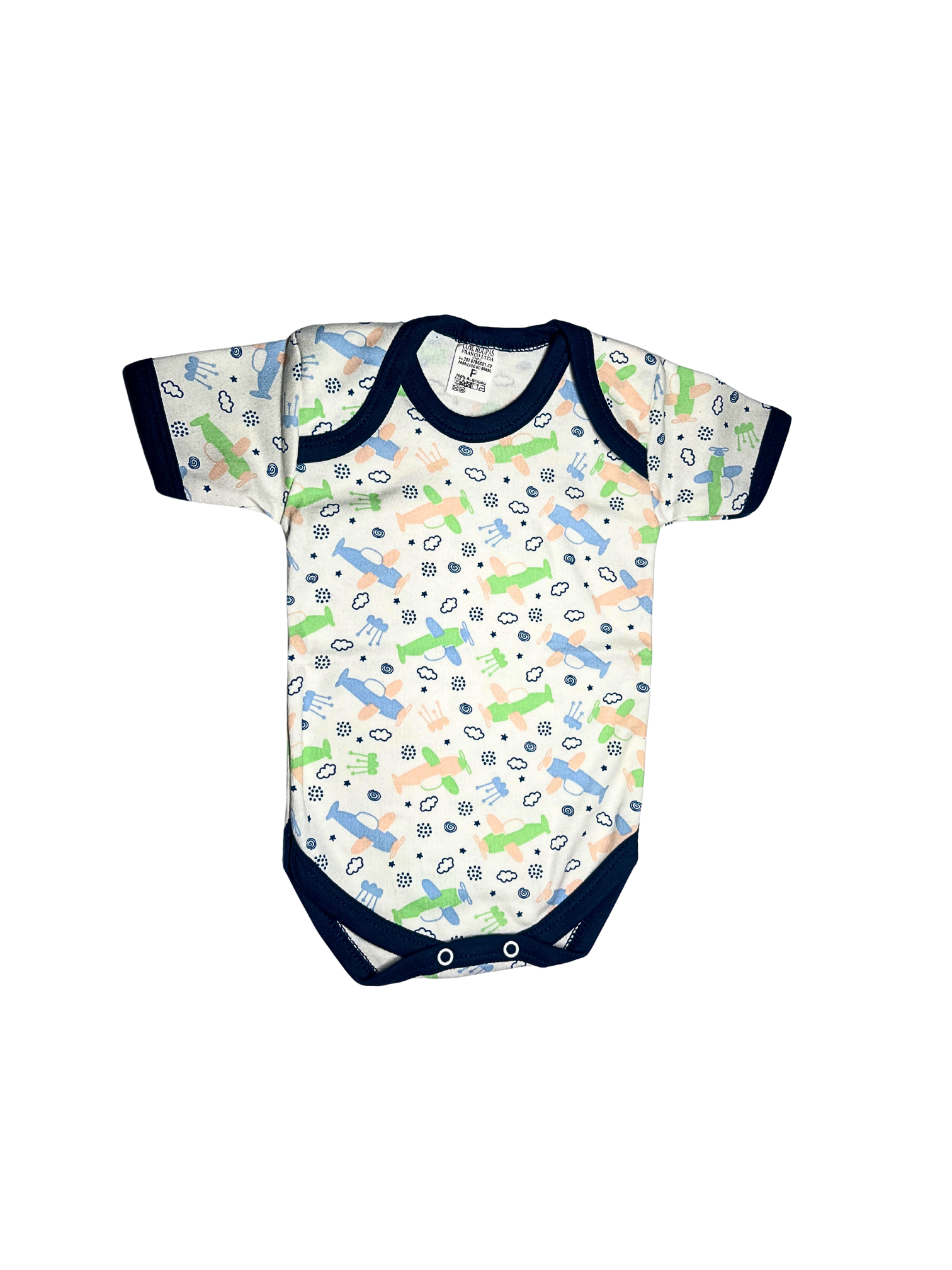 Body Canelado Manga Curta 