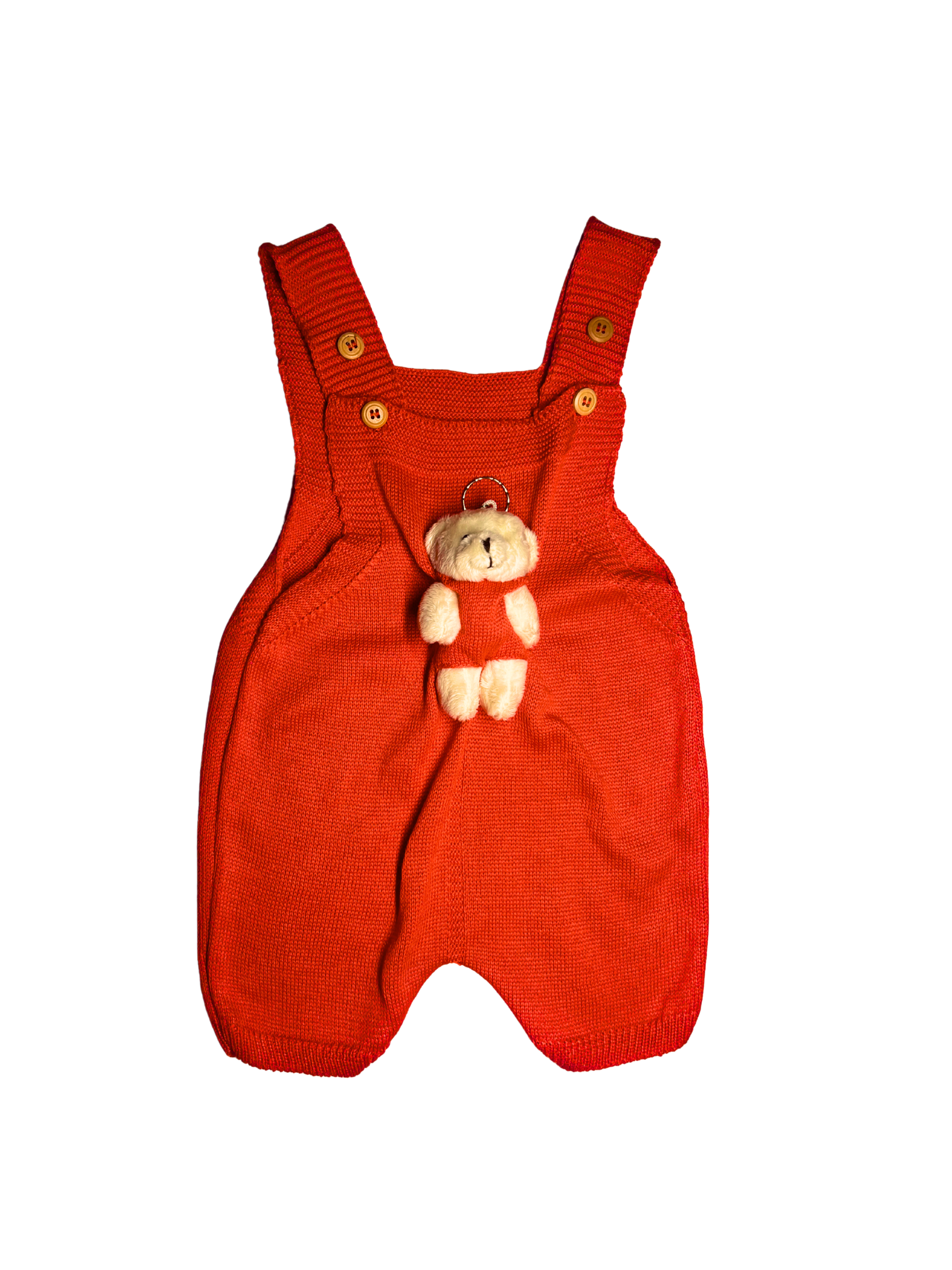 Jadineira de tricô com ursinho 