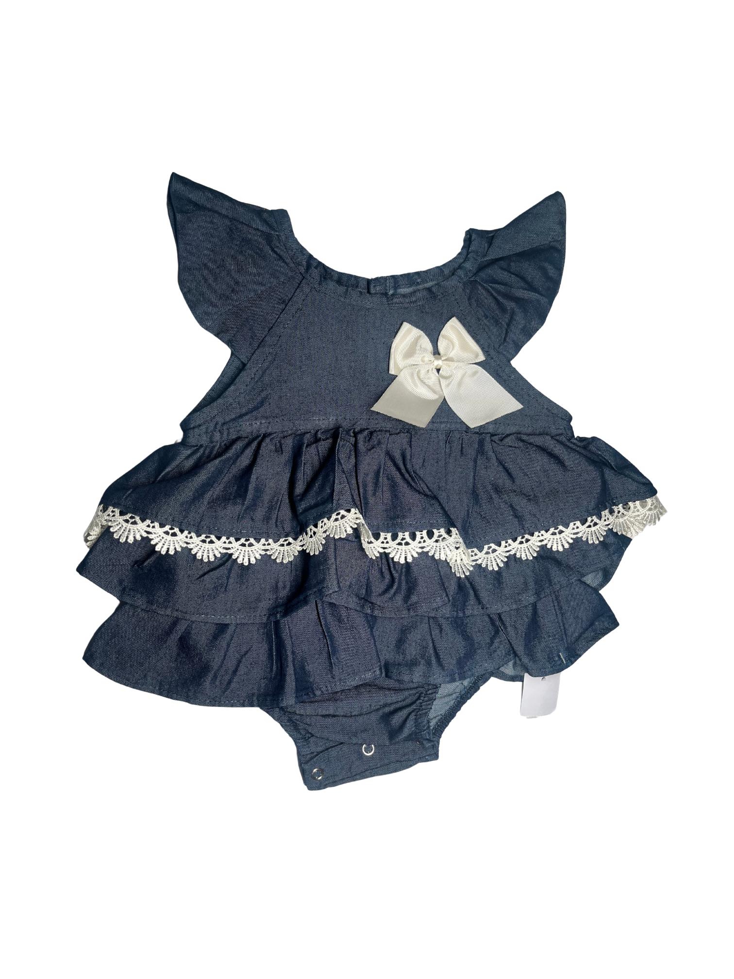 Vestido Jeans c/ renda 