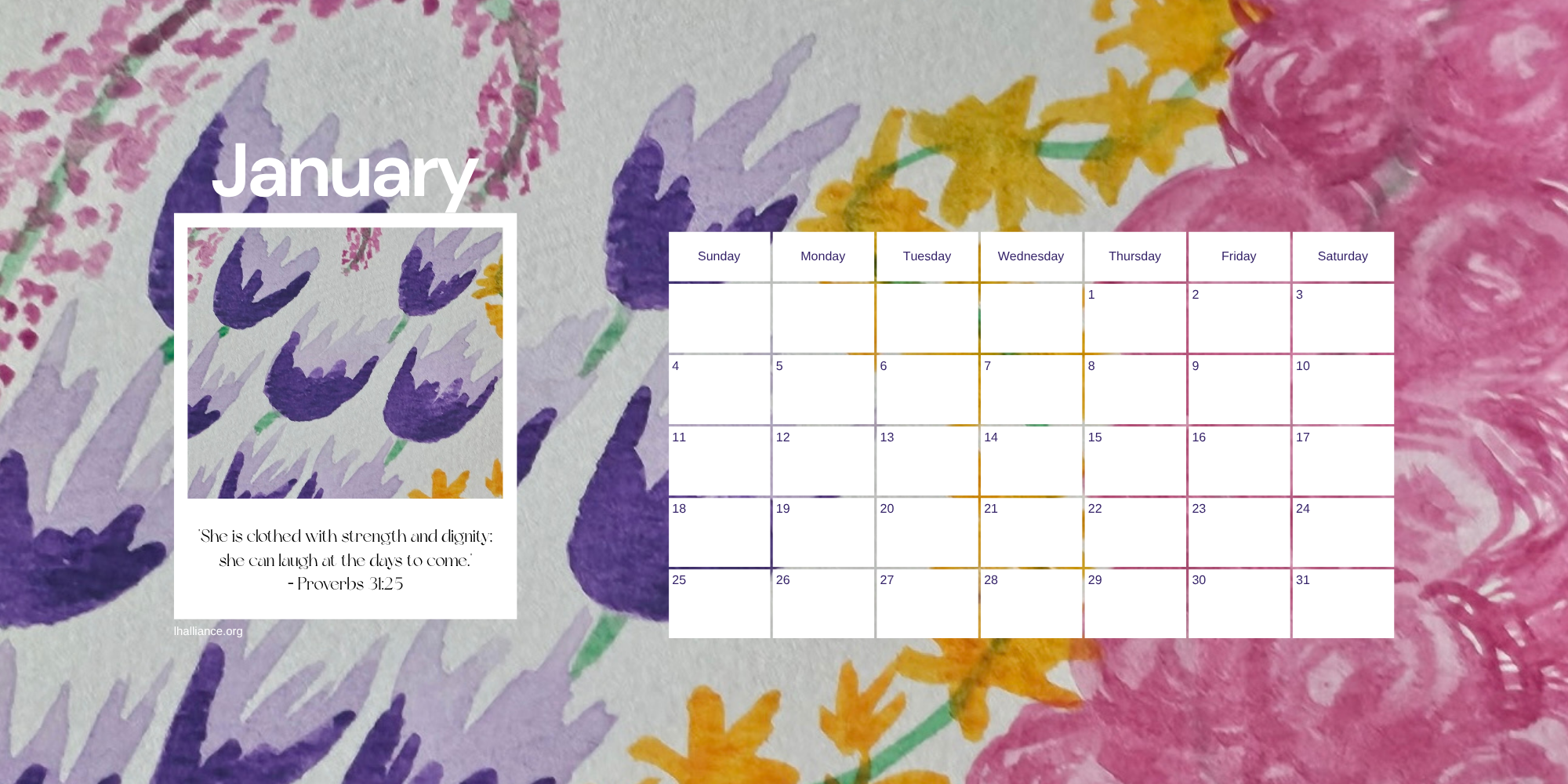 2026 Inspirational Desk Calendar
