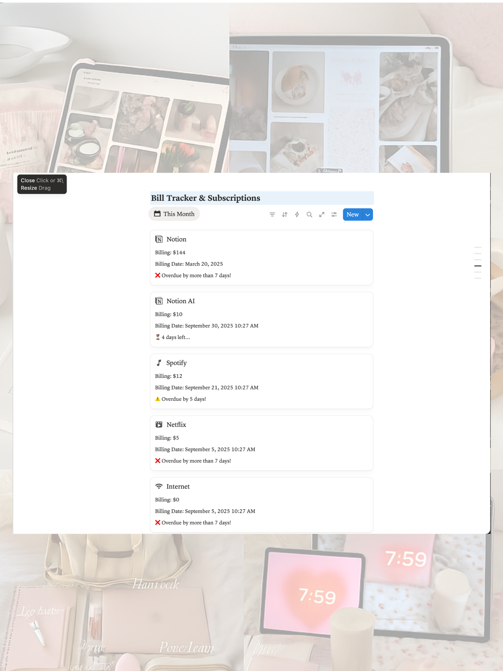 Styled By Jordy's Finance Tracker (Notion)