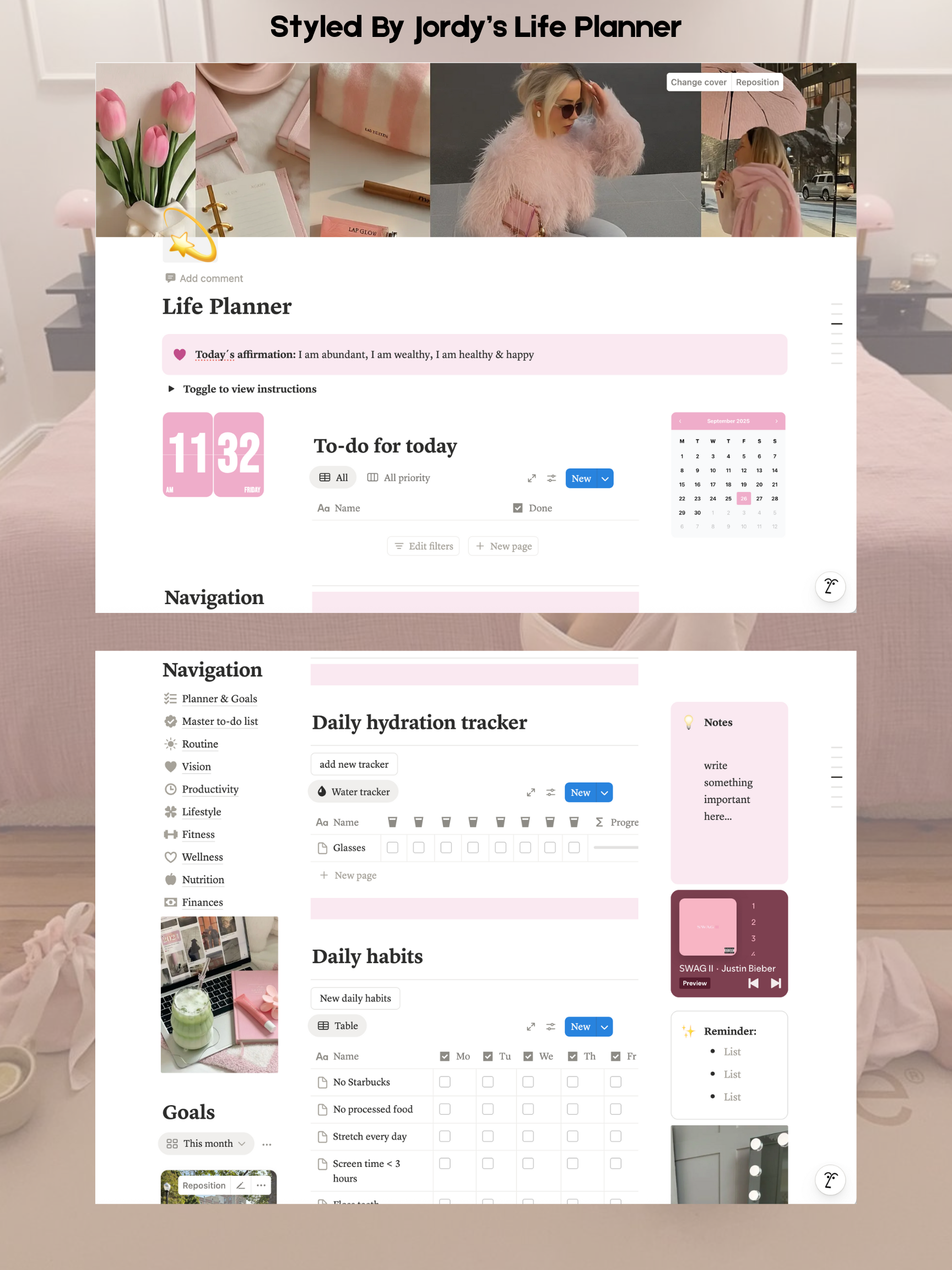 Styled by Jordy's Life Planner!