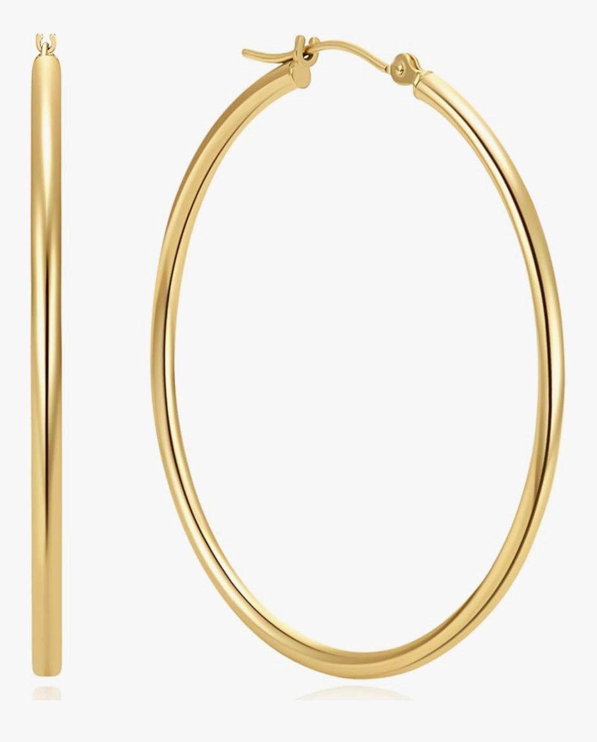 14K Gold Hoop Earrings for Women 14K Gold Earrings