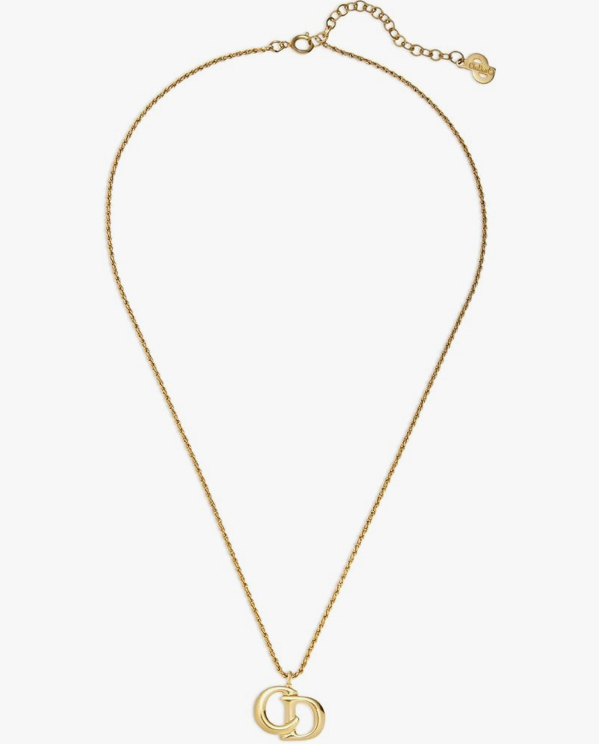 Women's Pre-Loved Dior Gold CD Necklace