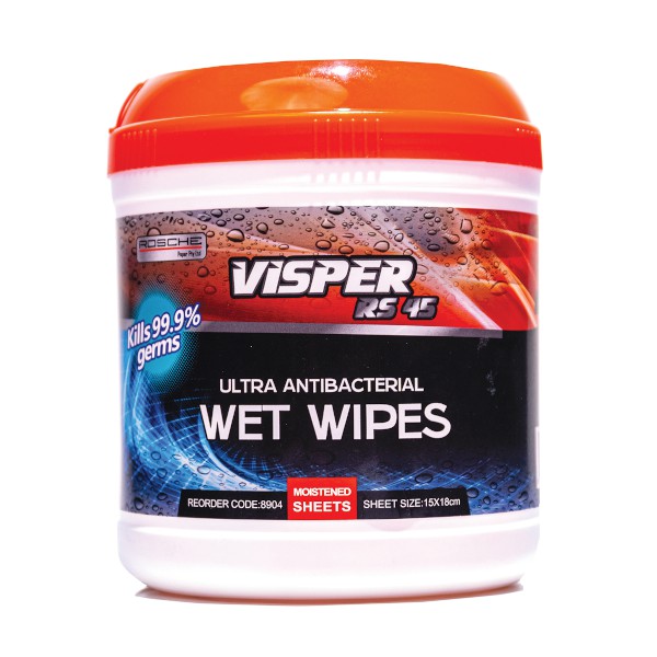 Visper RS45 Ultra Antibacterial Wet Wipes (21 Carton)