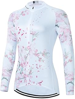Women's Floral Long Sleeve Cycling Jersey