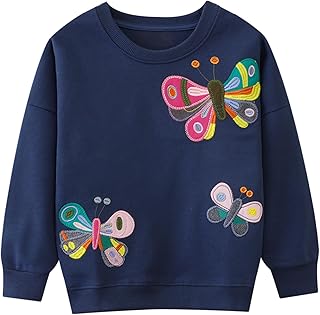 Kids' Navy Blue Butterfly Sweatshirt