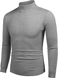 Men’s Gray Turtleneck Sweater