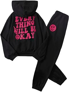 Black Hoodie Sweatpants Set
