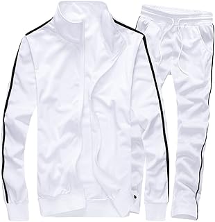 Men's White Tracksuit Set