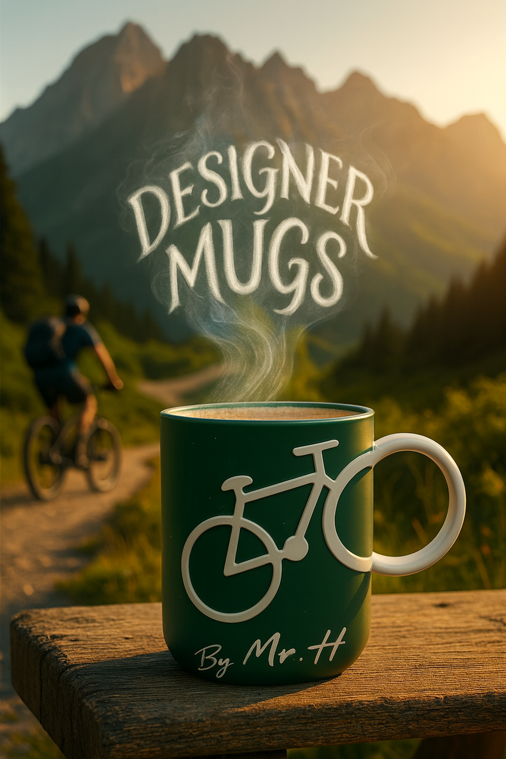 Designer Bicycle Mug