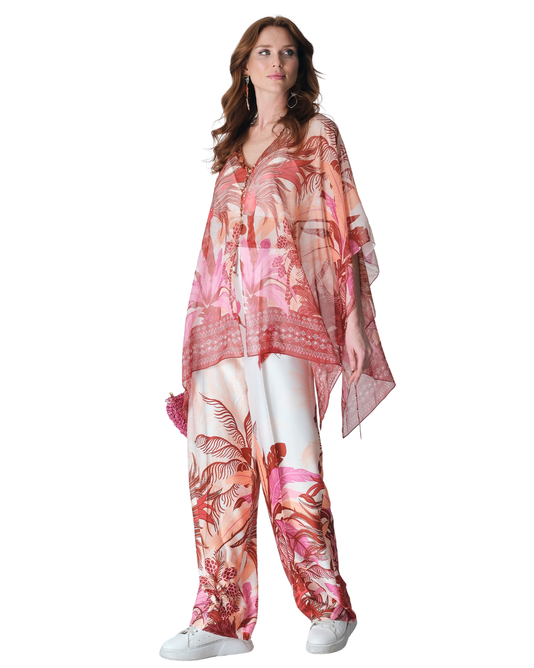 80123 - Women's Tropical Print Suit