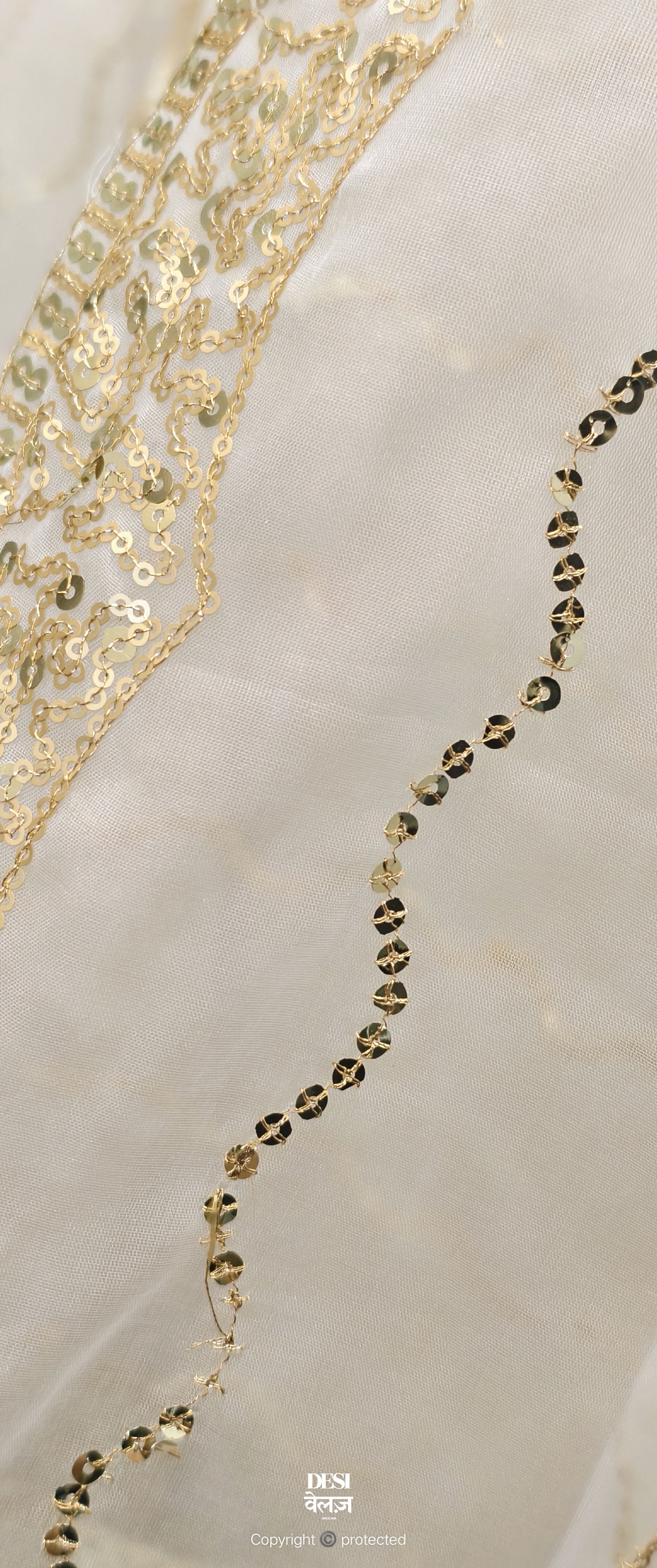 Embroidered Sheer Dupatta