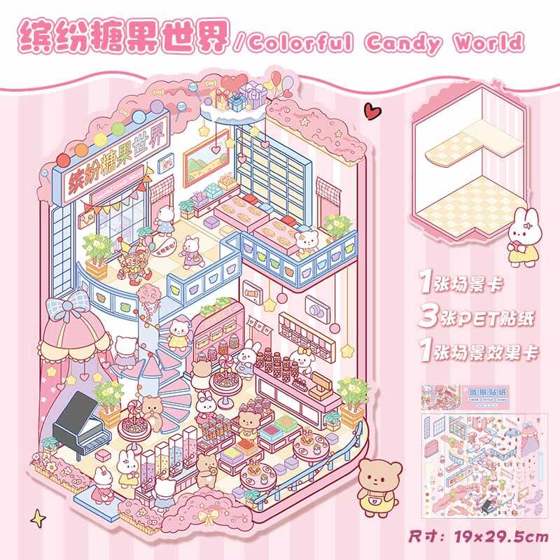 #L023, Magic Base 3D Sticker, Level Up