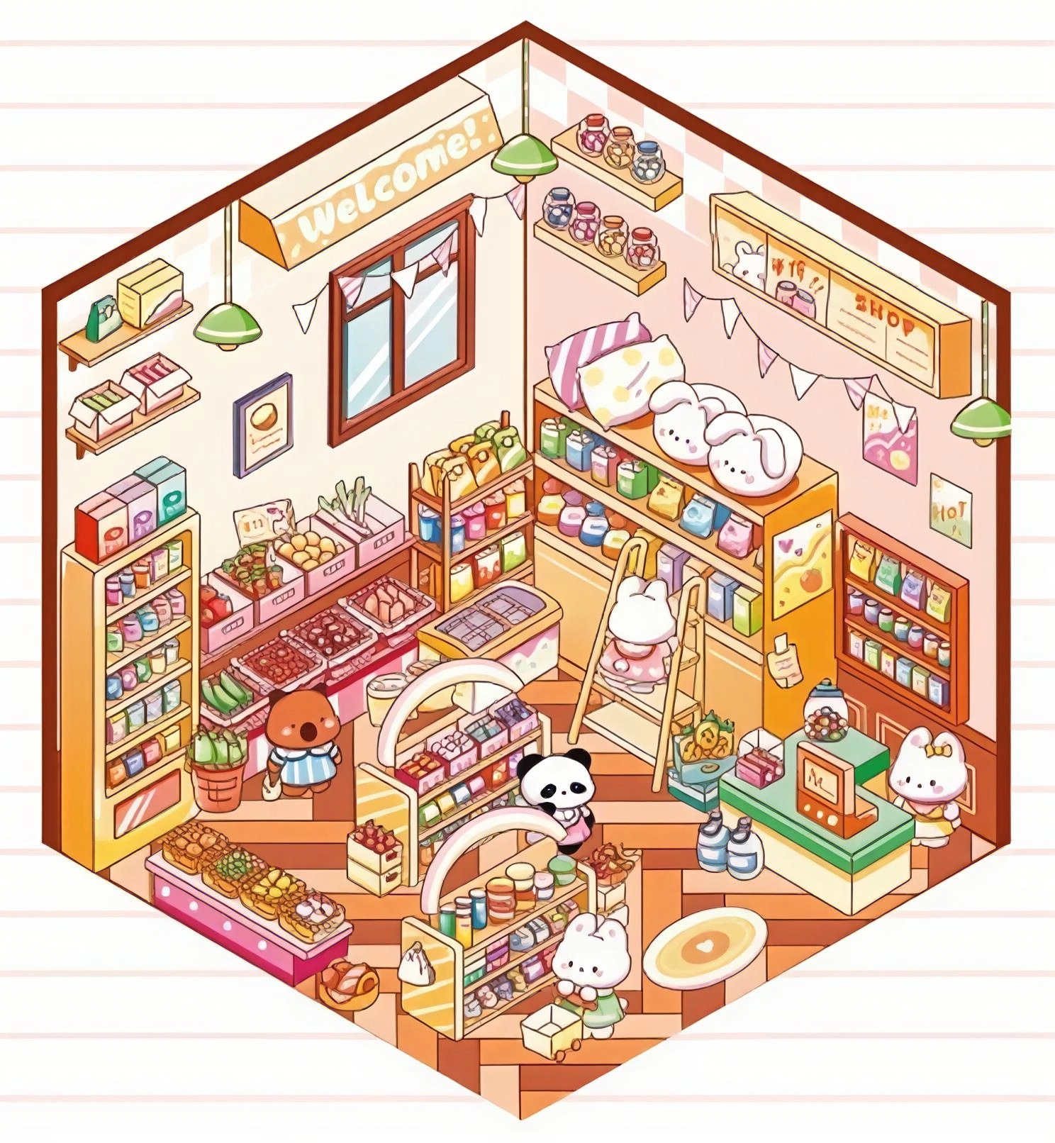 #B031, My Weekend Leisure Spots-1 Sticker, Beginner Friendly