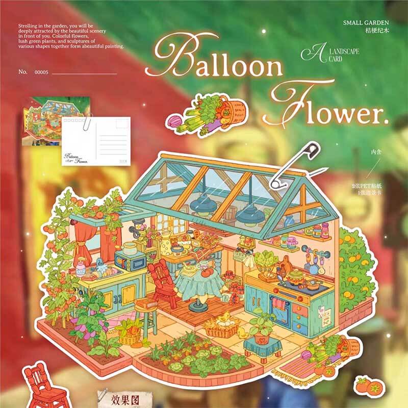 #L019, Poetic Earth 3D Sticker, Level Up