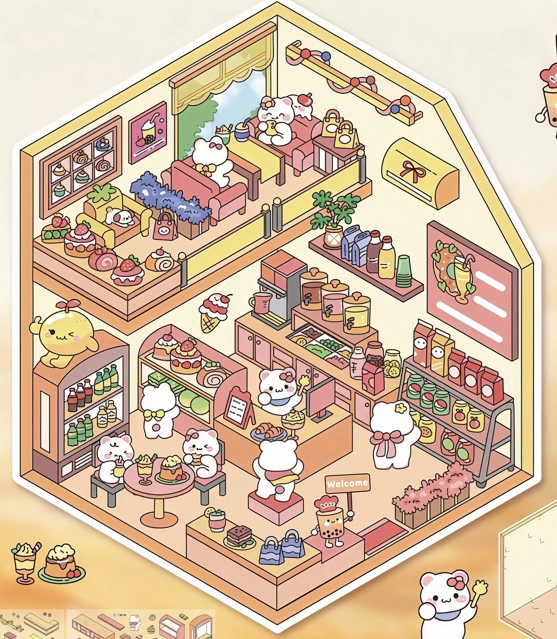 #B017, Whisker & Whimsy 3D Sticker, Beginner Friendly