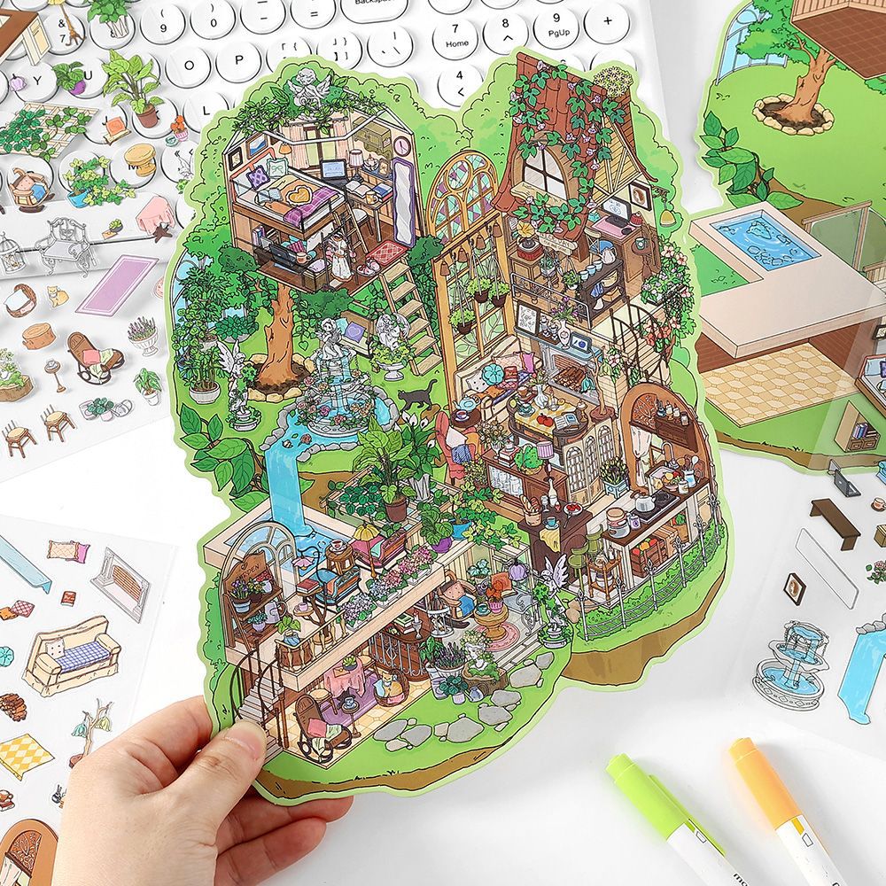 #L031, Wild Hideaways 3D Sticker, Level Up