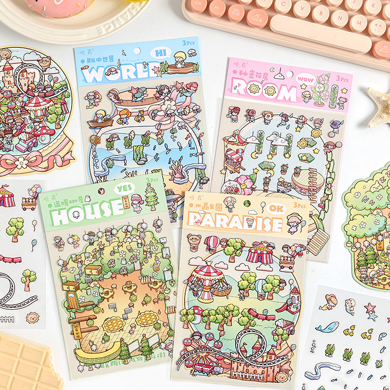 #B004, Crystal Paradise Sticker, Beginner Friendly