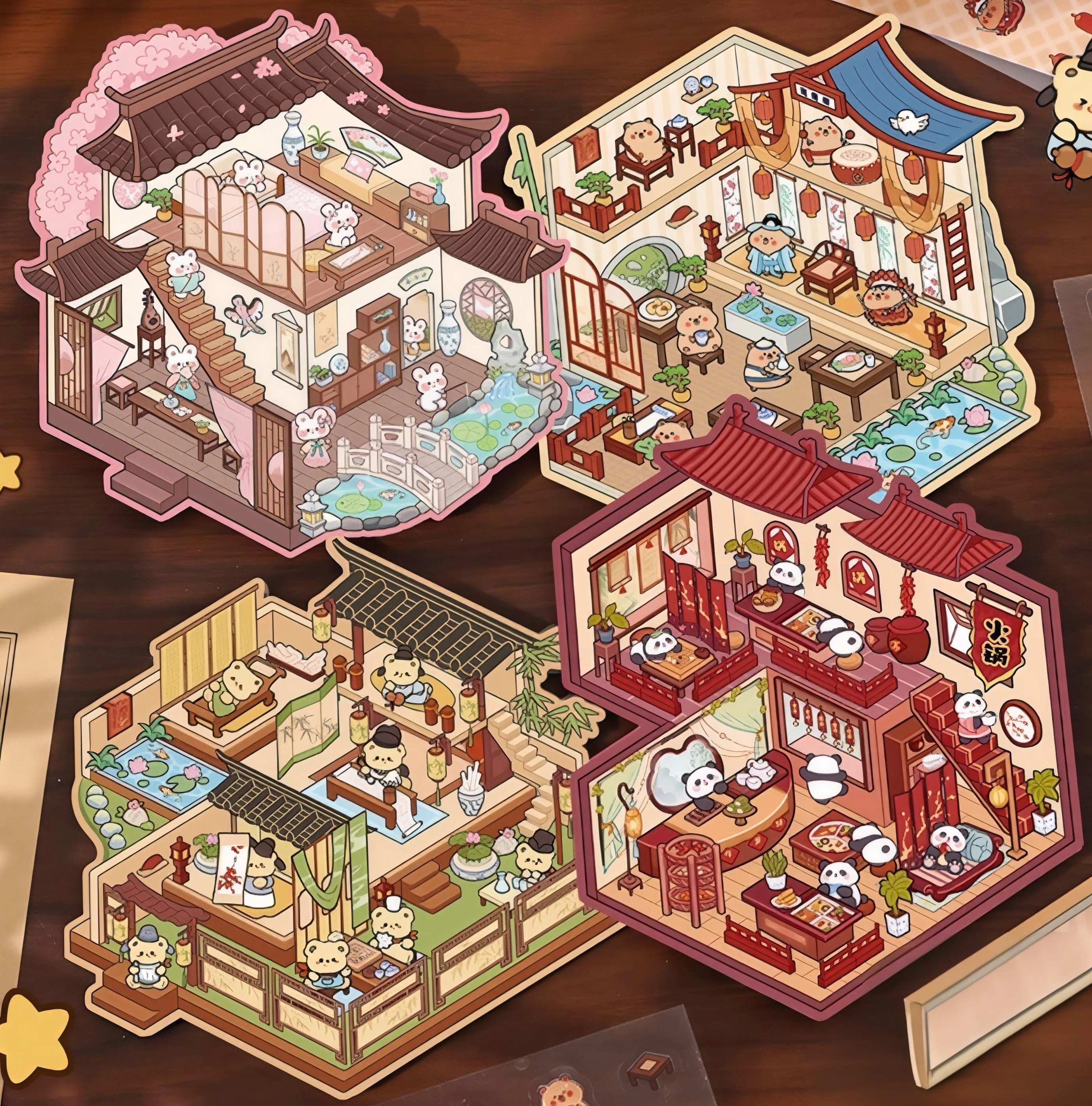 #B019, Paws & Pastimes 3D Sticker, Beginner Friendly