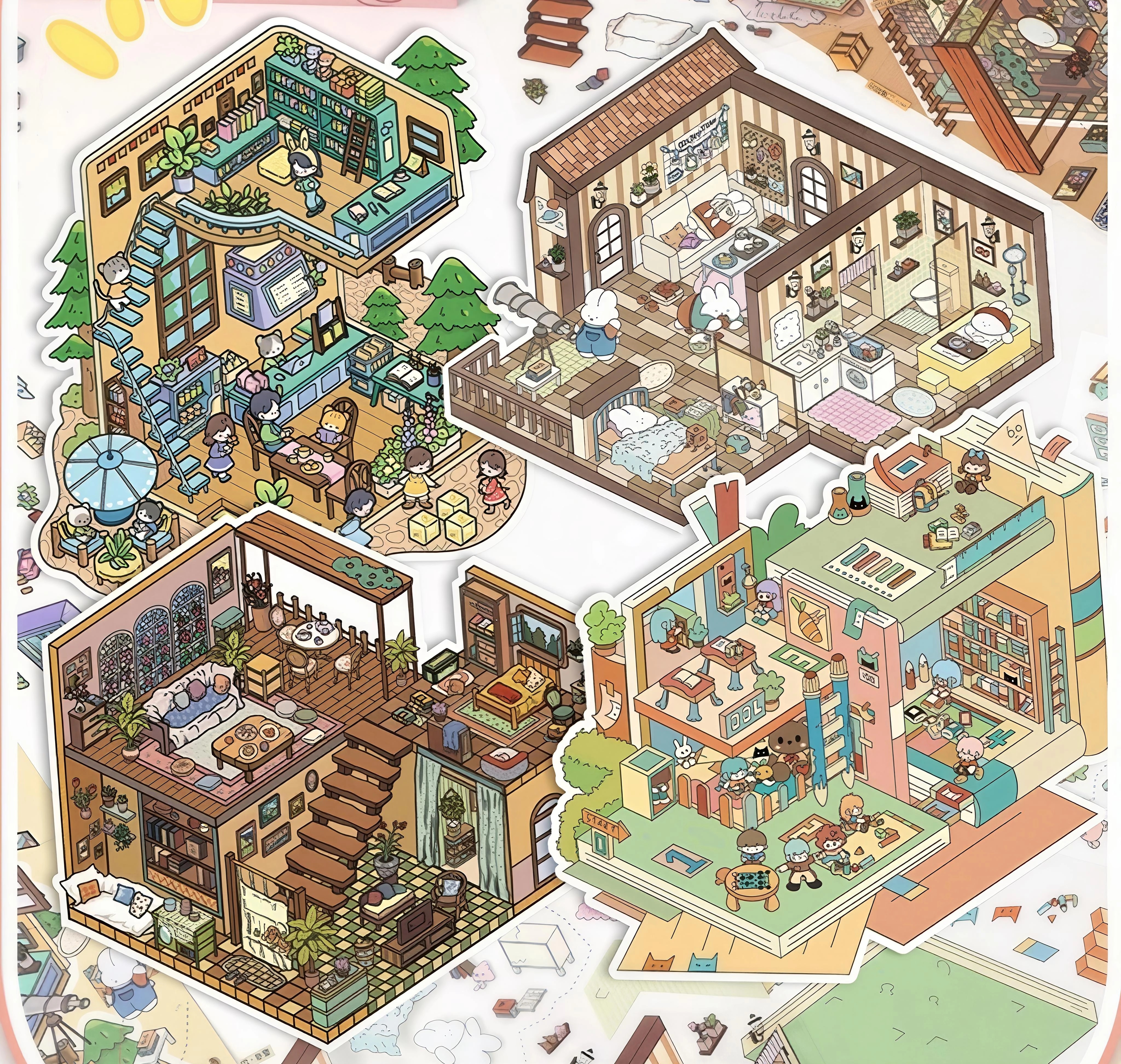 #B015, Little Sprouts & Stories 3D Sticker, Beginner Friendly