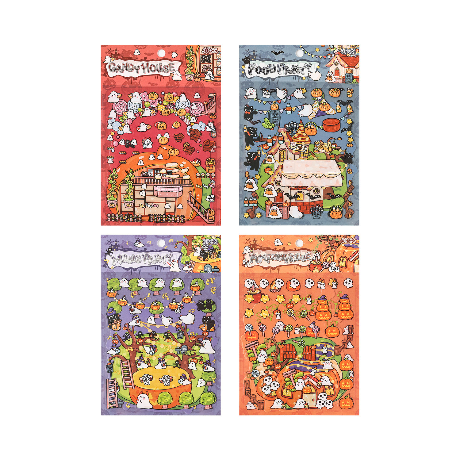 #B003, Halloween Crafting Sticker, Beginner Friendly