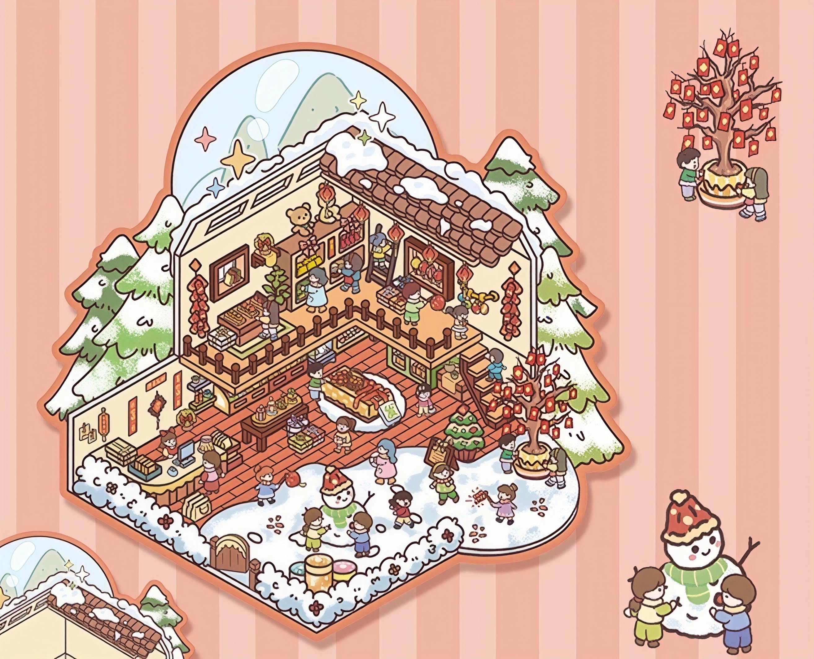 #B037, 3D Dream Dwelling 3D Sticker, Beginner Friendly