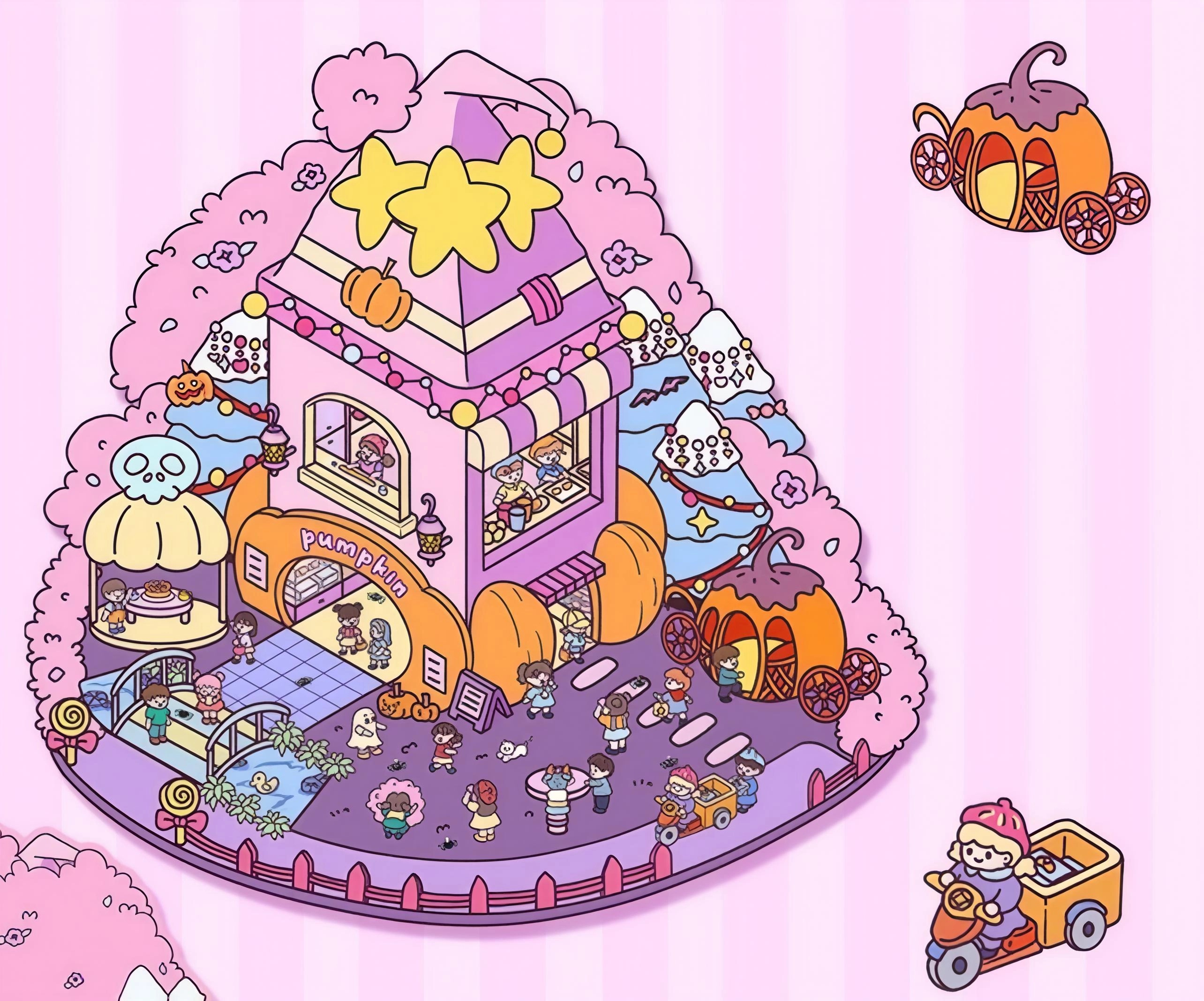 #B037, 3D Dream Dwelling 3D Sticker, Beginner Friendly