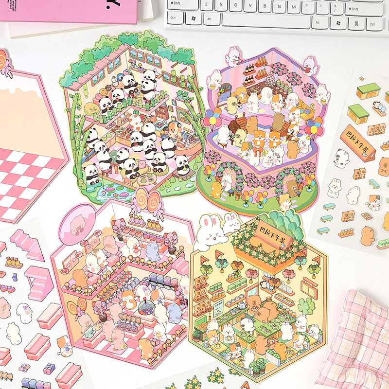 #L006, Wonderland 3D Sticker, Level Up