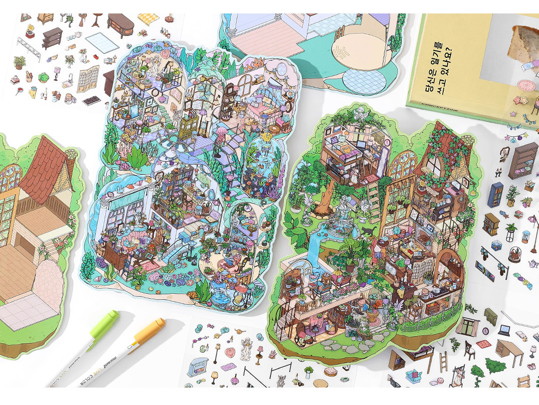 #L031, Wild Hideaways 3D Sticker, Level Up