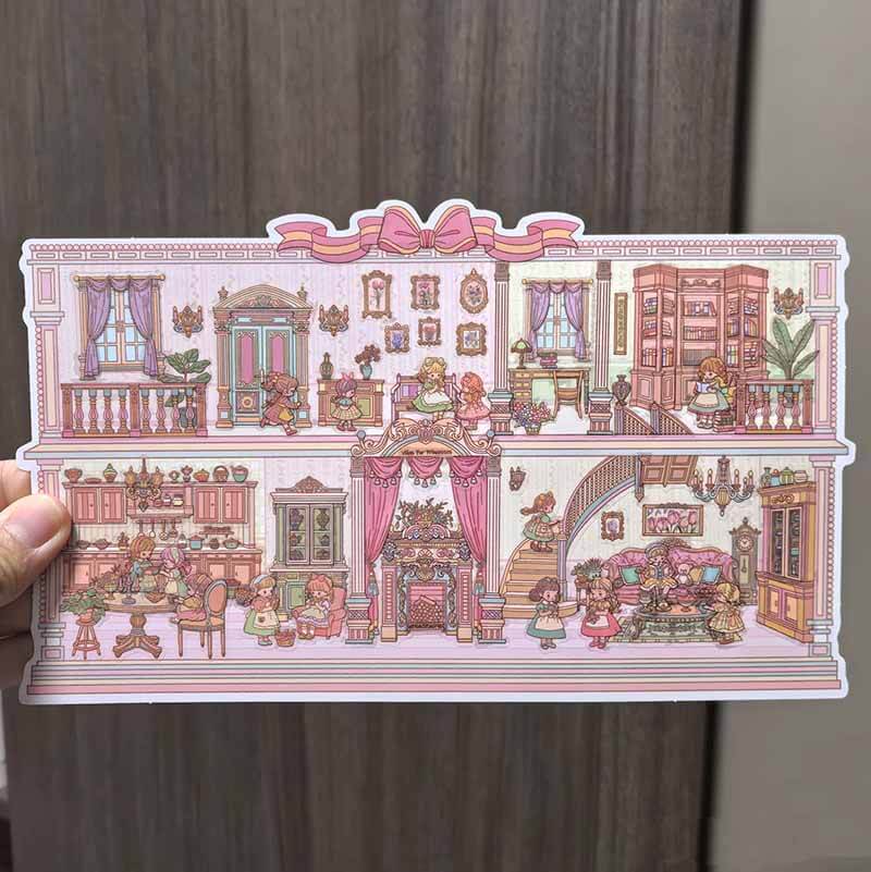 #L018, Pastel Eden 3D Sticker, Level Up