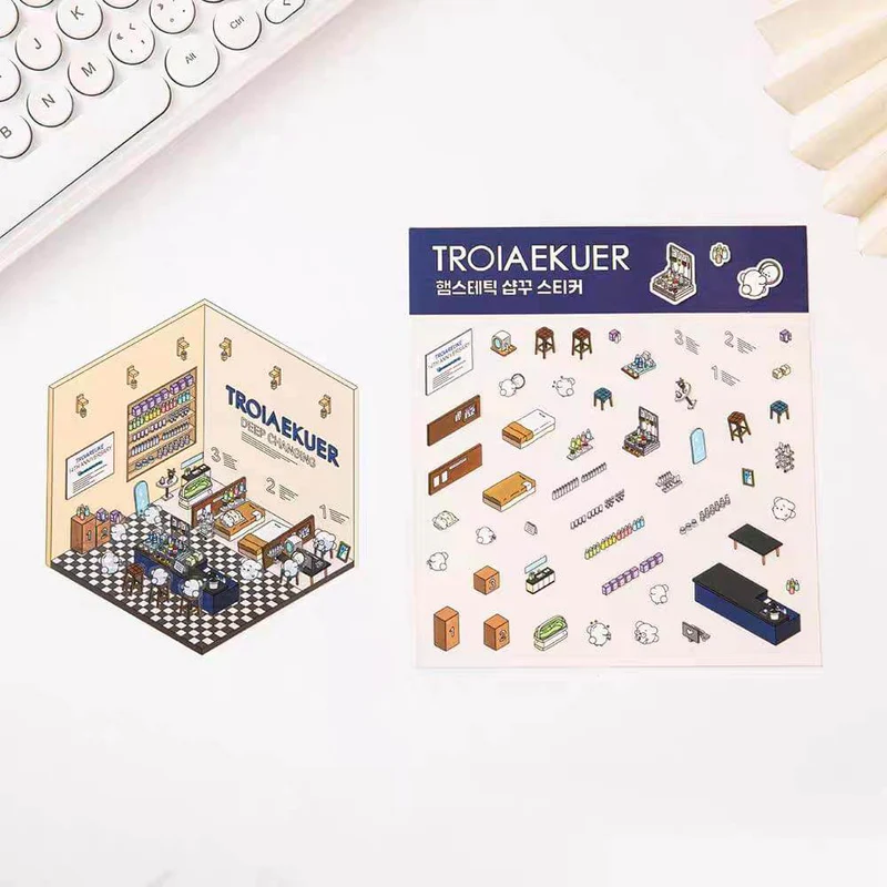 #B029, Korean Style 3D Sticker, Beginner Friendly