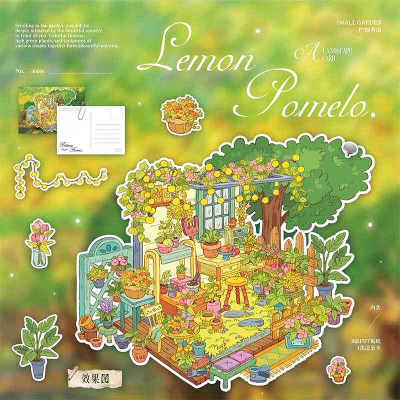 #L019, Poetic Earth 3D Sticker, Level Up