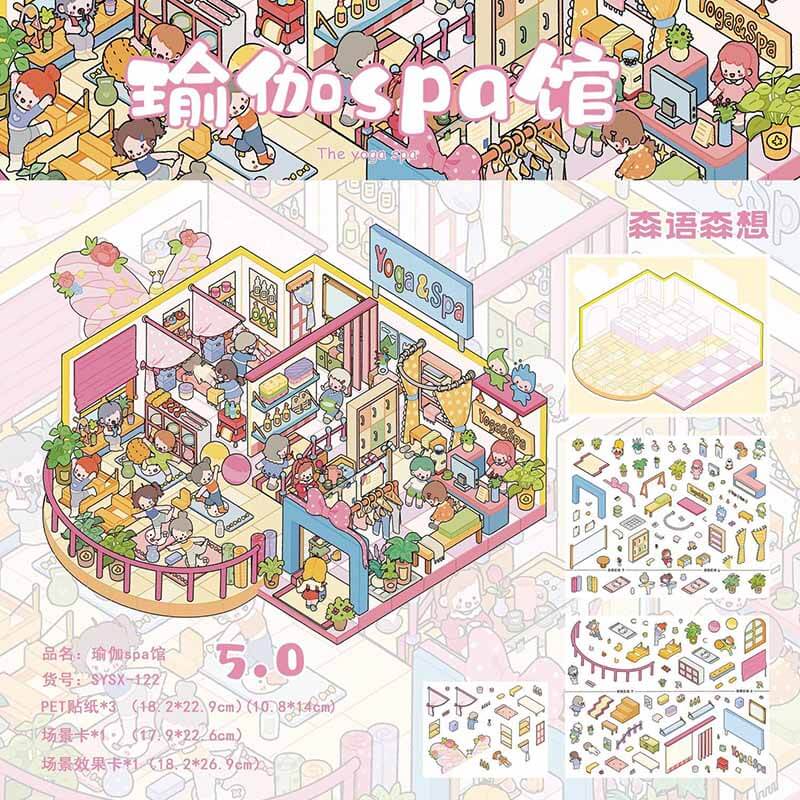 #L016, Purrfect Days 3D Sticker, Level Up