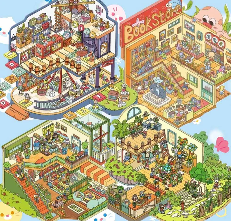 #B019, Springtime Paradise 3D Sticker, Beginner Friendly