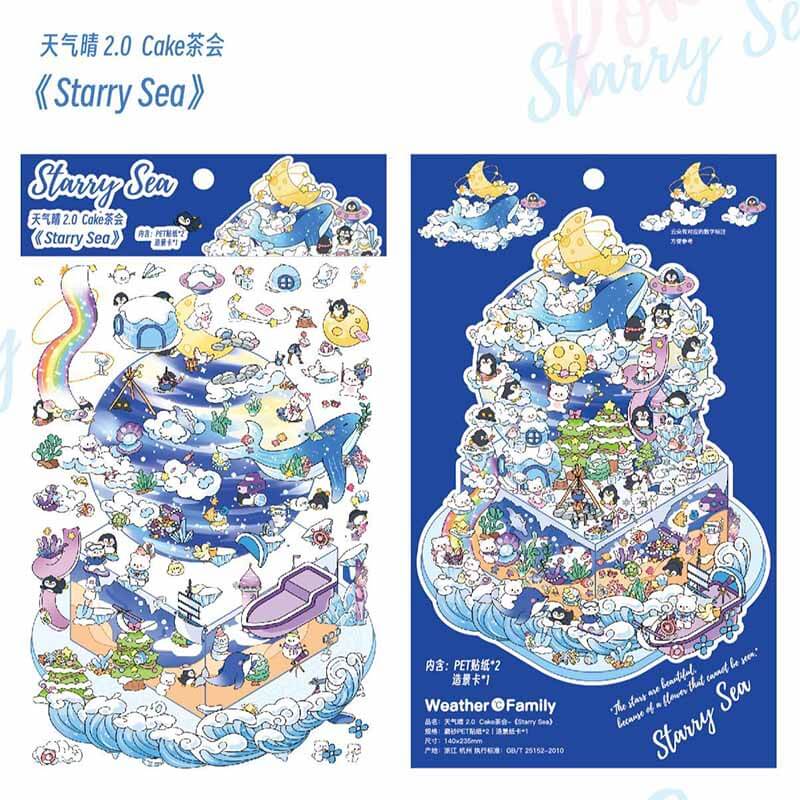 #L014, Tea Party 3D Sticker, Level Up