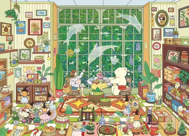 #L027, Dreamscape Haven 3D Sticker, Level Up