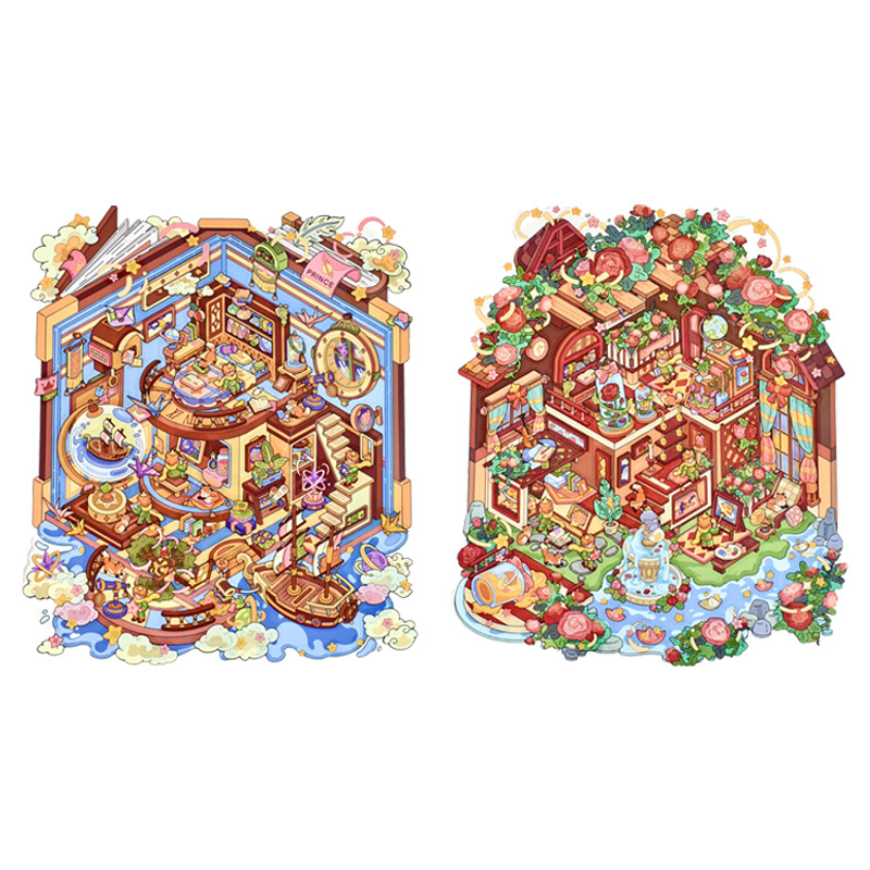 #L011, The Little Prince Series 3D Sticker, Level Up