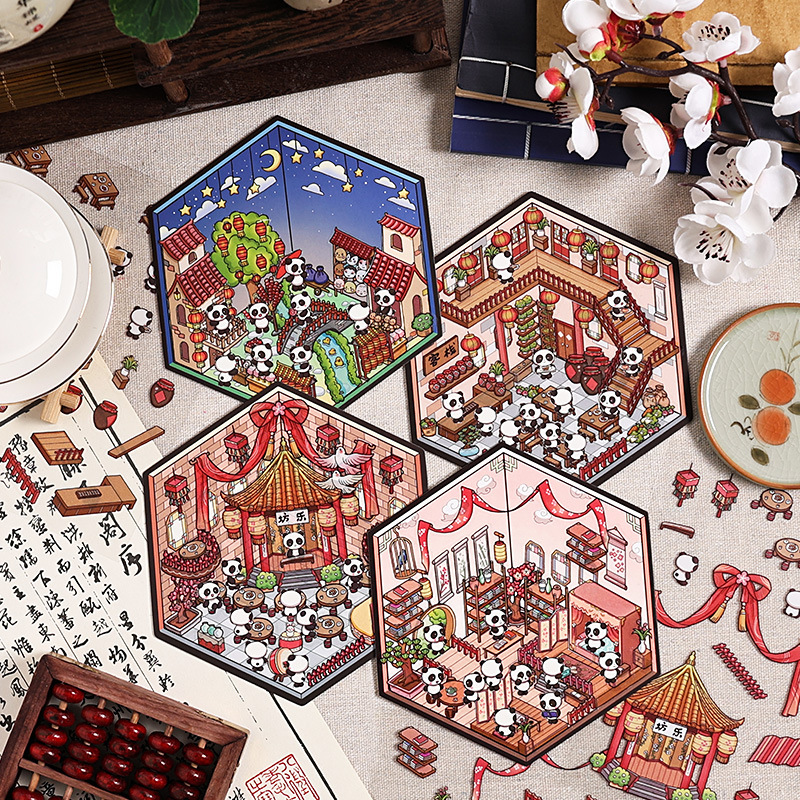 #B005, Panda Serious Sticker, Beginner Friendly