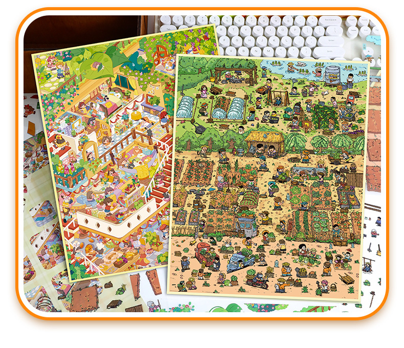 #M003, In the Farm DIY Sticker