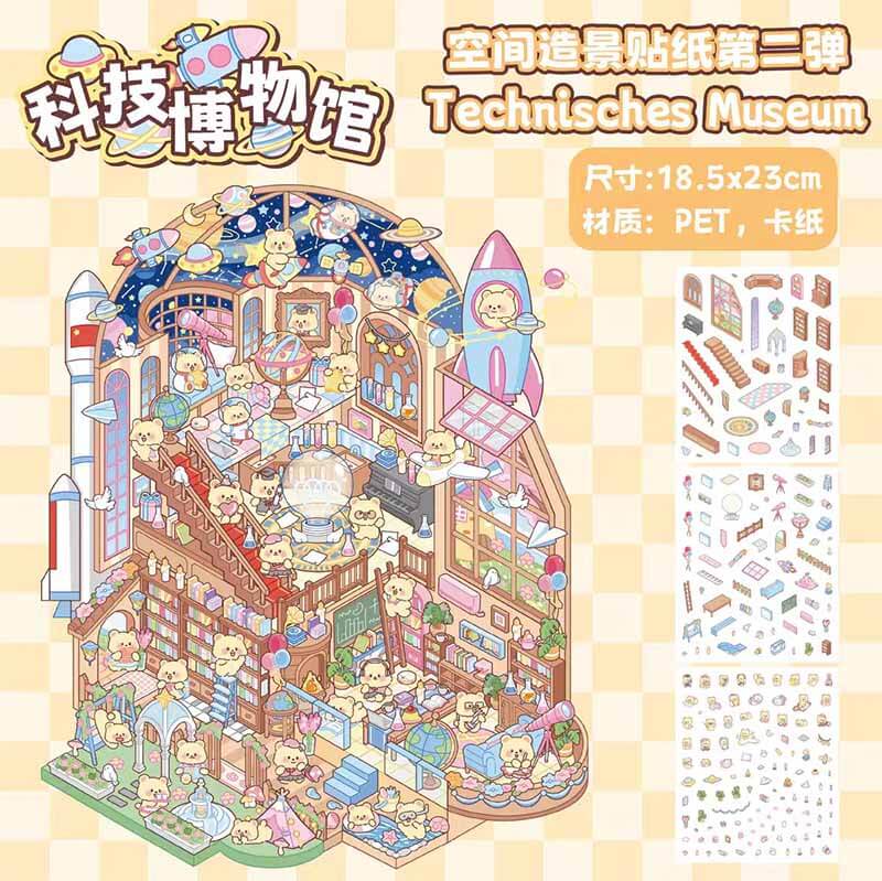 #L025, World Space 3D Sticker, Level Up