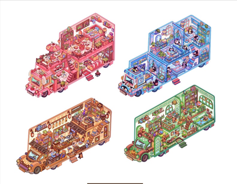 #B010, RV Living 3D Sticker, Beginner Friendly